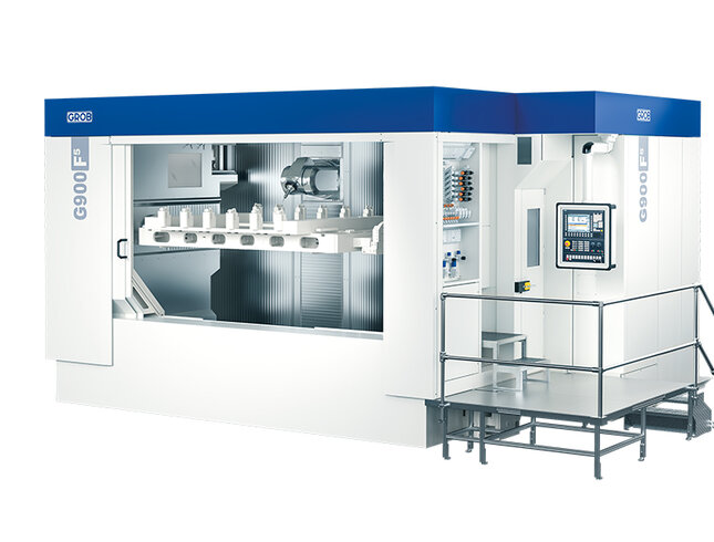 Mit ihrem kompakten Design und der fortschrittlichen Technologie ist die G900F5 von GROB perfekt für moderne Produktionsumgebungen.
