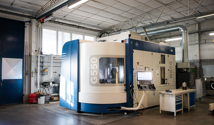 Eine G550 steht beim Kunden Formteknik Värnamo