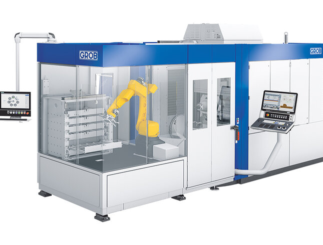 Detailansicht der GROB-Roboterzelle GRC-R12