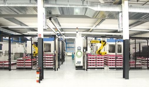 Fertigungsanlage von GROB bei der Firma Mandatec