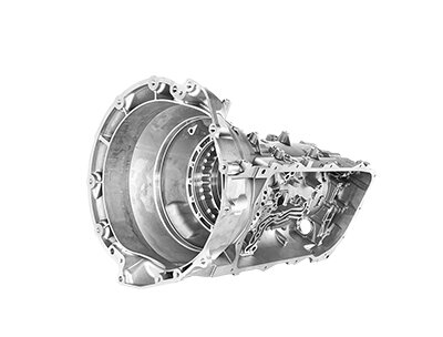 Ein hochwertiges Getriebegehäuse mit komplexen inneren Strukturen, das für die Automobilindustrie entwickelt wurde.