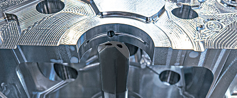 bearbeitetes Metallwerkstück