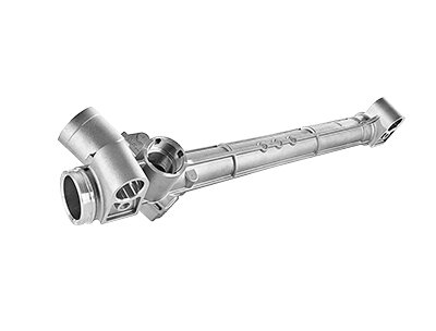 Das Bild zeigt ein hochwertiges Lenkgehäuse, das für die Automobilindustrie entwickelt wurde.